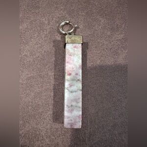 Pink Tourmaline in Quartz Keychain/Bag Charm